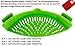 JIKO MAMBO Clip-on Silicone Strainer, Colander & Drainer, Pan Strainer, BONUS FREE Spatula! Pasta, Spaghetti, Ground Beef Grease, Vegetables Strainer, Snap on Bowls,Pots,Pans & Strain
