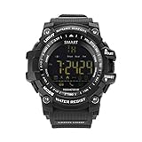AOKII Outdoor Waterproof IP67 Bluetooth Sport Smart Watch with Android and IOS Smartphones (Black)