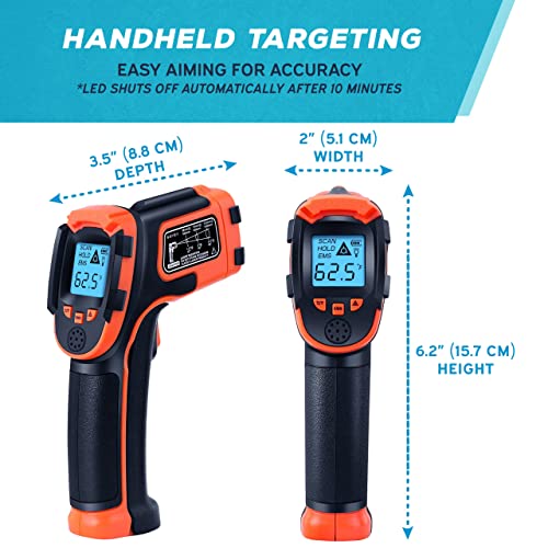 KIZEN Infrared Thermometer Gun (LaserPro LP300) Handheld Heat