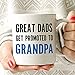 MAUAG Funny Grandpa Coffee Mug, Great Dads Get Promoted to Grandpa Best Birthday Gifts for Grandpa Grandfather Cup White, 11 Oz