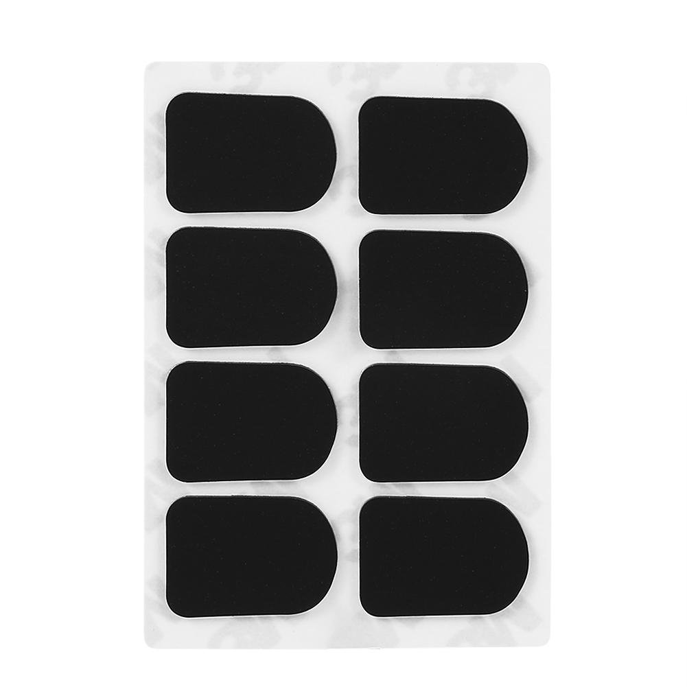Dilwe Mouthpiece Patches, Mouthpiece Pad Patch Cushion for Soprano Alto Tenor Saxophone Sax Clarinet (Small Oval 0.8mm Black