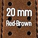 OXWALLEN Compatible with Samsung Active/Active 2, Samsung Galaxy Watch 42mm, Gear Sport, Vivoactive 3 Quick Release Watch Band, fit 20mm Mens Watches - Retro Brown/Black