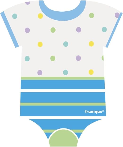 Amazon Com Paper Blue Polka Dot Boy Baby Shower Embellishment