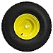 MARASTAR 21424 20X8.00-8 Rear Tire Assembly Replacement Compatible with John Deere Riding Mowers, 1 Pack, Yellow