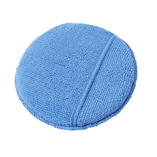 Sponges & Scouring Pads - 5pcs Pack Blue 5 Inch With Pockets Car Wash Auto Soft Wax Sponges Vehicles Care Cleaning Sponge - Gloves Magic Stick Tools Bulk Bathroom Sponge Swab Aquarium Dish Face - Thumbnail 5