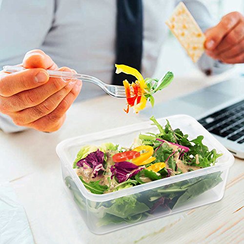 COZZINE Food Storage Containers, Airtight Leak Proof Lock Durable Plastic Microwaveable Bento Box Dishwasher and Freezer Food-Safe, BPA Free (Purple, 3-Piece)