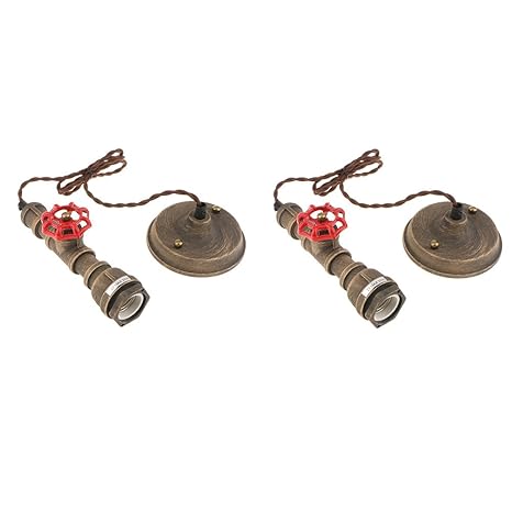 Monkeyjack Pair Vintage Ceiling Light Cover Chandelier Lampshade