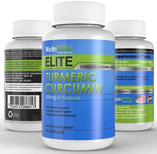 Pure Turmeric Curcumin Extra Strength ★ Antioxidant ★ Powerful Anti-inflammatory Effect ★ 60 Capsules ★ Made in the USA ★ 100% Satisfaction Guaranteed