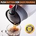 Thermal Insulated Coffee Carafe Pitcher 51 Oz - Vacuum Double Walled Stainless Steel Thermos Butler – Hot Chocolate Coffee Water Tea Beverage Server With Brush by Coffmax