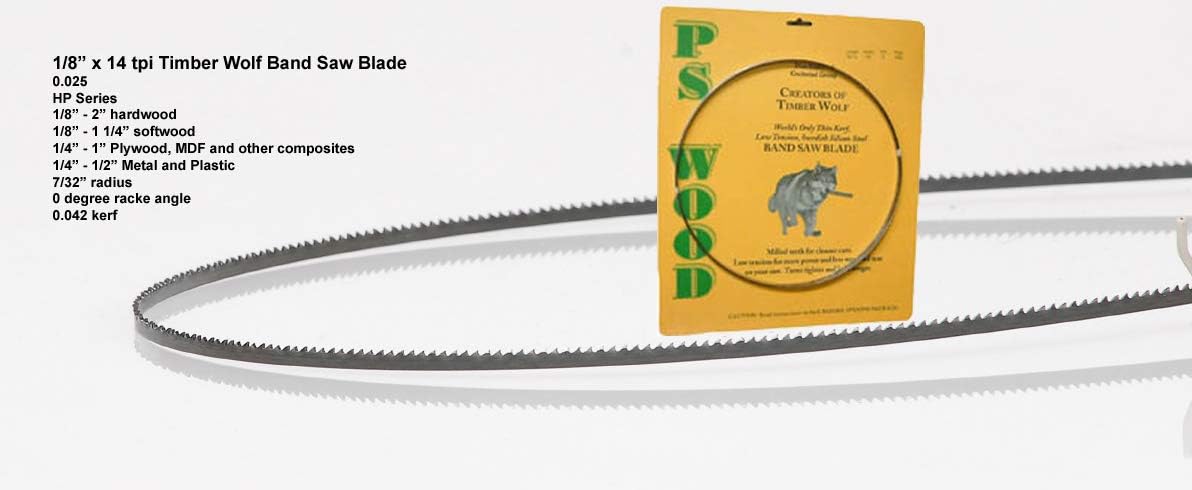 Timber Wolf 137 x 1/8 x 14 tpi band saw blade