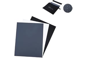 JJC 18% Gray Card for Photography, 8x10 Inch White Balance Card with Grey White Black Card Set, Waterproof PVC Calibration Ch