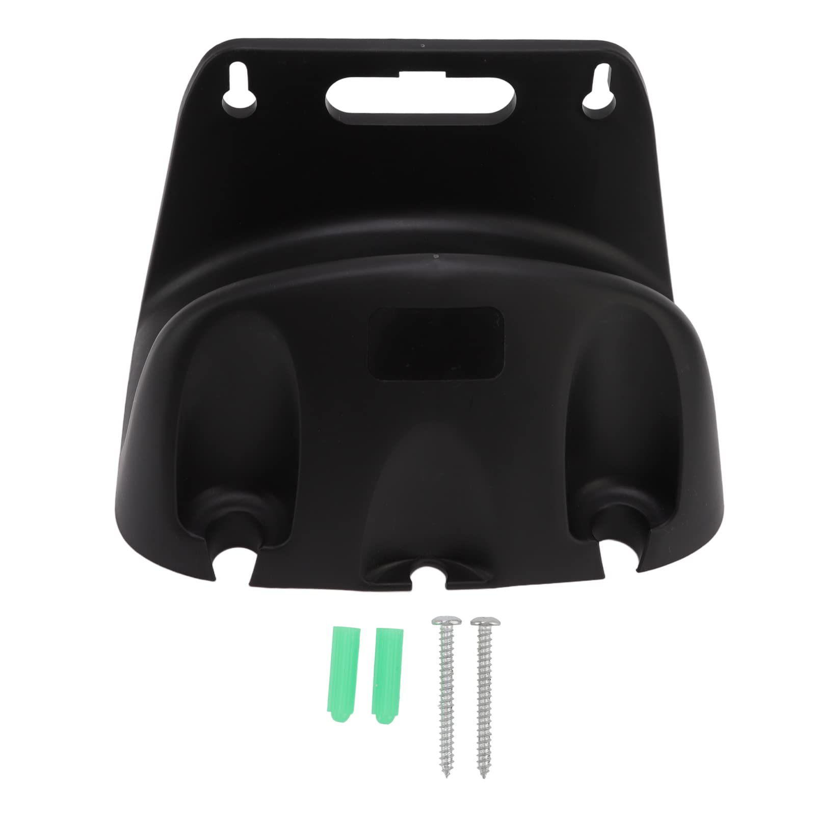 Fdit Water Hose Holder, Wall Mounted Hose Hanger Water Pipe Reel Bracket Garden Hose Holder Hanger for 20m Tube Winding(Black)