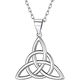 Silvora 925 Sterling Silver Celtic Knot Necklace Heart Knot Necklace for Women Teen Girls with Delicate Gift Packaging