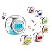 Natural Sound Alarm Clock 7 Color Changing Light LED Screen 3AAA Battery Powered Small Music Alarm Clock