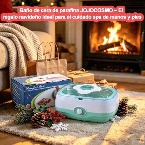 JOJOCOSMO Baño de parafina para manos y pies – 5000 ml dispositivo de baño de parafina con 1800 g de cera de parafina orgánica para manos y pies, incluye accesorios, baño de parafina profesional para
