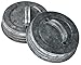 Galvanized Canister Handle Lid For Mason, Canning Jars (4 Pack, Wide Mouth)