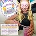 NEW: Glitter Glue Art Slime Kit [ALL SLIME INGREDIENTS INCLUDED] Red Yellow Green Purple Pink Blue Colors - Clear School Glue - Gift For Girls and Boys Ages: 3 4 5 6 7 8 9 10 11 12 [100% Washable]
