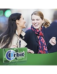 Orbit Chicle de menta verde sin azúcar, multipack, 14 piezas (3 paquetes)