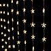AGPTEK® 2Mx1.5M 80 LED Star light Curtain Fairy String Light Party Birthday Wedding Home & Outdoor Decoration, 8 Lights Flashing Modes With Control Box, Warm White