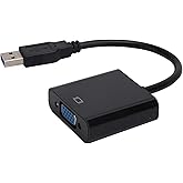 USB to VGA Adapter for Monitor, USB3.0 to VGA Adapter Multi Display Video Converter Full HD 1080P External Video Card Multi M