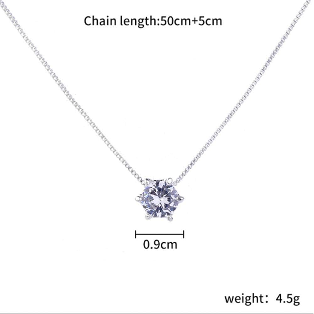 GHJ Necklace Women Invisible Transparent Crystal Shopping Party To Participate In Activities Pendants Necklaces