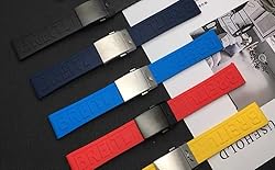AEMALL for Breitling Watchbands 22mm 24mm Rubber
