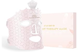 EVFOFO Red Light Therapy Mask for Face, Led Face Mask Light Therapy, 7 Colors LED Face Mask Light Therapy At Home, Pink