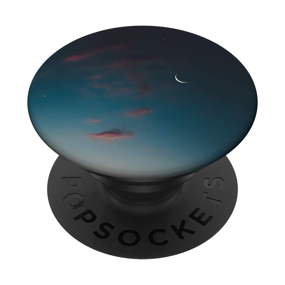 Night Pop Mount Socket Evening Sky Clouds Star Moon PopSockets Grip and Stand for Phones and Tablets