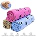 AK KYC 3 Pack 40 x 28 inch Puppy Blanket Cushion Dog Cat Fleece Blankets Pet Sleep Mat Pad Bed Cover with Paw Print Kitten Soft Warm Blanket for Animals, 3 X Paw A