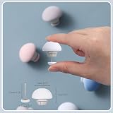 Yikki 12Pcs Mushroom Duvet Clips Non-Slip Quilt Holder One-Key Unlock White view 2