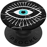 White Evil Eye Black PopSockets Adhesive PopGrip