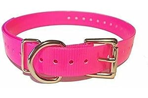 SPARKY PET CO Replacement Strap for Garmin Collars - 3/4" Wide Ultra-Durable Dog E-Collar Replacement for Training, Bark, Shock, Electric, and GPS Collars - 28" Adjustable LengthGarmin (Neon Pink-FBA)