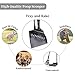 TNELTUEB Dog Pooper Scooper, Metal Pet Poop Tray and Rake with Long Stainless Handle Best Bin with Rake for Large Dog