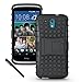 HTC Desire 526 Case Cover Accessories - Dual Layer Defender Protective Case Cover with Kickstand For HTC Desire 526 (Black)