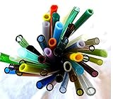 Devardi Glass Soft Glass Tubes, COE 104, Mixed Colors, 10 Tubes