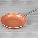 Imperial Home Copper Aluminum Frying Pans - 3 pc Nonstick Fry Pan Set - 8