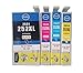 Colour-Store 10 Packs Remanufactured 252XL Ink Cartridges (4 Black, 2 Cyan, 2 Magenta, 2 Yellow) Color Set Use for Workforce WF-3630 3640 3620 7610 7620 7110