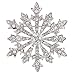 EVER FAITH Women's Austrian Crystal Winter Snowflake Brooch Clear Silver-Tone