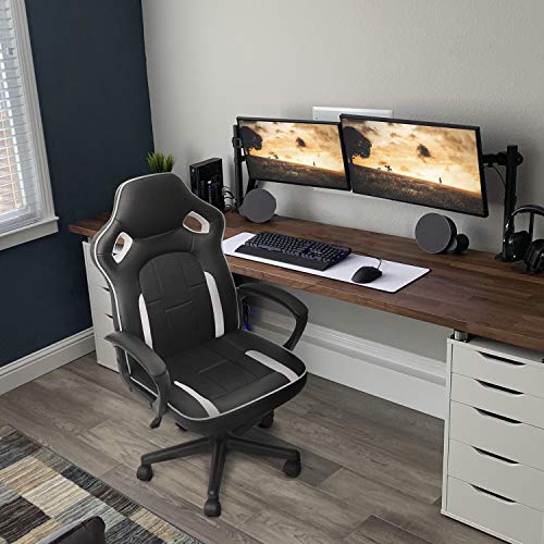JUMMICO Gaming Chair Ergonomic Executive Office Desk Chair High Back Leather Swivel Computer