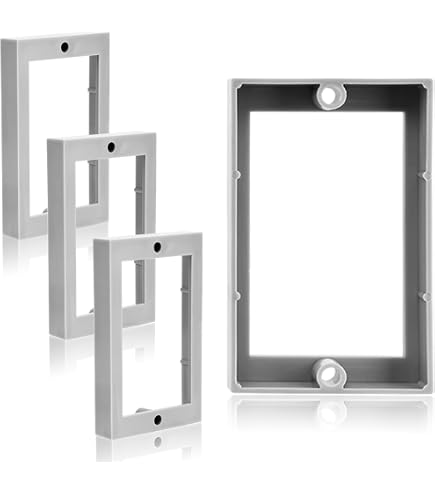 Juexica 2-Pack Weatherproof Electrical Box Extenders – UL Listed, Aluminum, 1-Gang - View #9