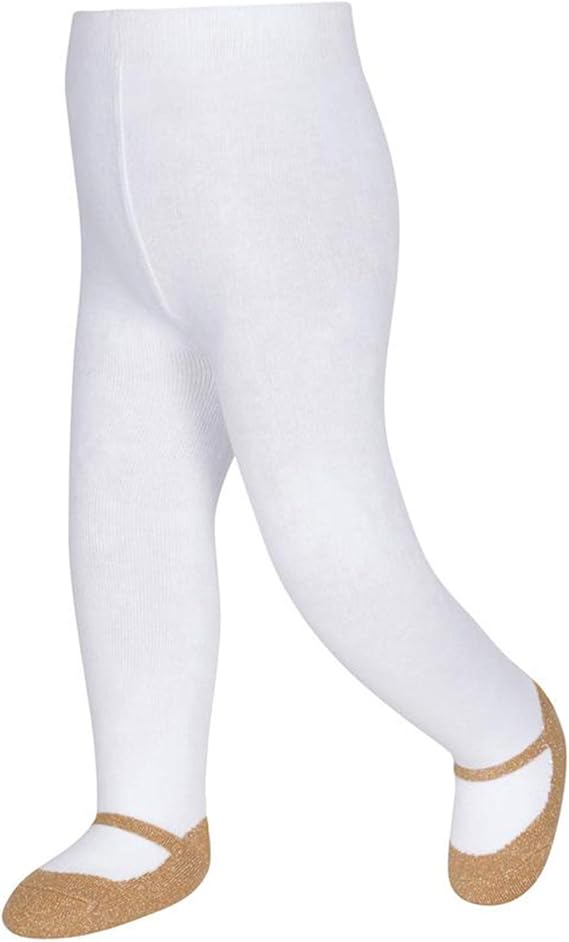 golden tights for baby girl