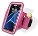 Samsung Galaxy S7 Edge Armband, Bastex Hot Pink Runners Armband Case with Key Slot for Samsung Galaxy S7 Edge G935