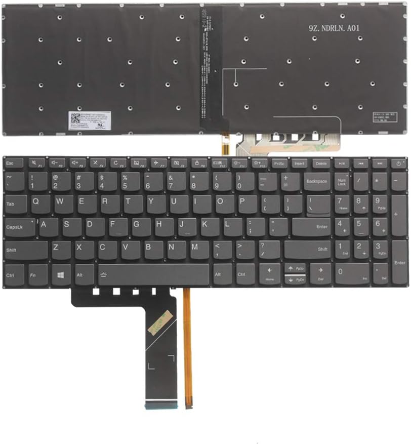 Laptop Replacement Keyboard Fit Lenovo IdeaPad V330-15 V330-15ISK V330-15IKB US Layout (Backlight)