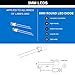 CO RODE LED Diode 3mm 5mm LED Light Kit Clear with Color White Red Blue Green Yellow, Resistors Included