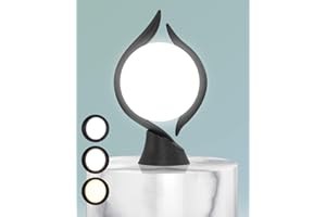 HIBOITEC Light Therapy Lamp, UV-Free 10000 Lux Therapy Light, LED Happy Mood Lamps with 5 Adjustable Brightness and Timer & Memory Function, 3 Color Temperature, Unique Art Design for a Happy Life