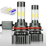 Zdatt 12000LM 9004 HB1 LED Headlight Bulbs Conversion Kits Super Bright 100W High Low Beam 360 Degree(4 Sides) Lighting Lamps for Car Light Replacement-3000K Yellow/6000K Cool White/8000K Blue(2 Pack)