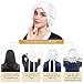 LilySilk 100% Mulberry Silk Bonnet, 19 Momme Silk Night Sleep Cap Adjustable Hair Wrap for Sleeping, Light Plum