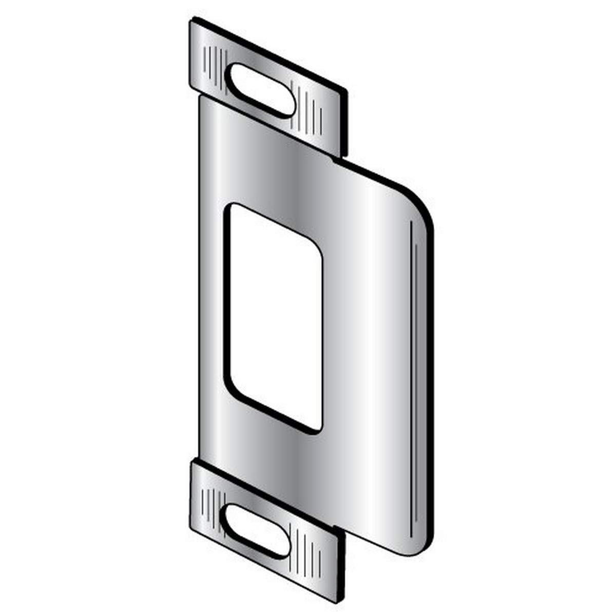 Pro-Lok Small Adjustable 2-3/4" Strike Plate (Brass Finish)