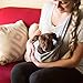 iPrimio Reversible Hands Free Pet Carrier Sling Bag - Cat Sling Carrier, Dog Carrier Sling, Cat Papoose Carrier Front, Puppy Sling, Cat Carrying Pouch, Dog Sling Carrier - Black (Fits Small Pets)