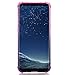 BAISRKE Clear Case for Galaxy S8, Shock Absorption Flexible TPU Soft Edge Bumper Anti-Scratch Rigid Slim Protective Cases Hard Plastic Back Cover for Samsung Galaxy S8 - Pink Purple Gradient